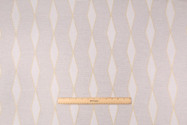 Richloom Hiker Embroidered Semi Sheer Drapery Fabric in Sisal