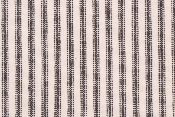 Waverly Pisa Stripe Woven Decorator Fabric in Domino