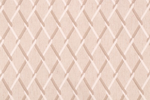 Hamilton Jazz Embroidered Drapery Fabric in Natural