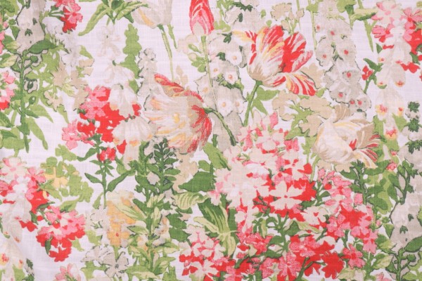 PK Lifestyles Summer Ready Printed Cotton Blend Drapery Fabric in Garden