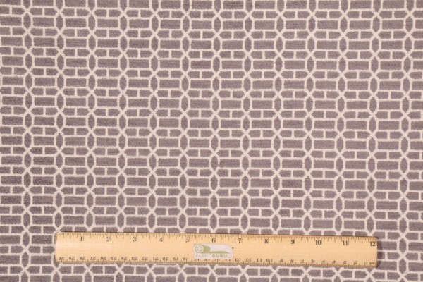 Merrimac/Barrow M9712 Polyester Chenille Upholstery Fabric in Gray