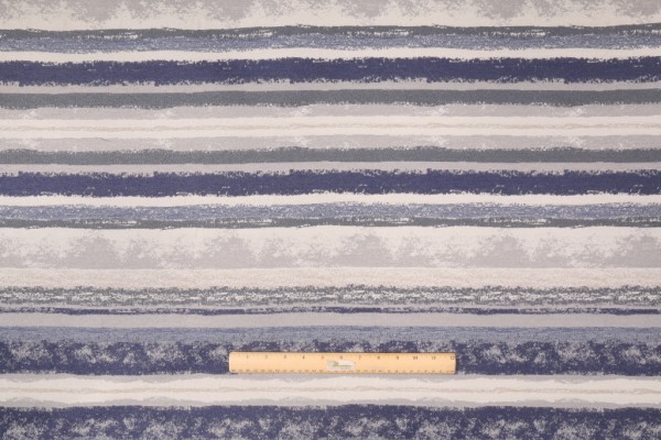 Robert Allen Art Band RR BK Tapestry Upholstery Fabric in Indigo