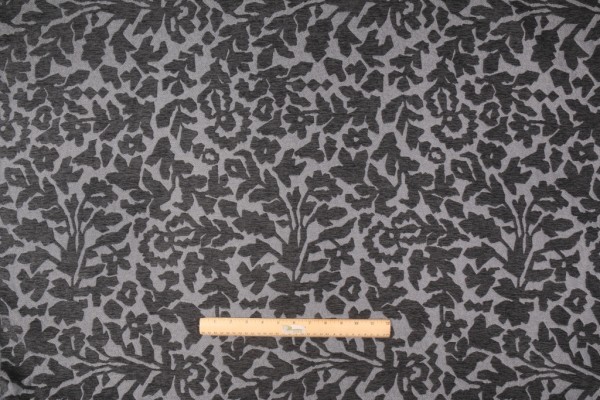 Robert Allen Frangia BK Chenille Upholstery Fabric in Graphite by DwellStudio