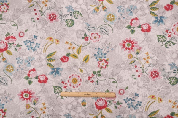 Click for 0.88 Yards Stof France Irina Printed Drapery Fabric in Multicolore Stof France Irina Printed Drapery Fabric in Multicolore