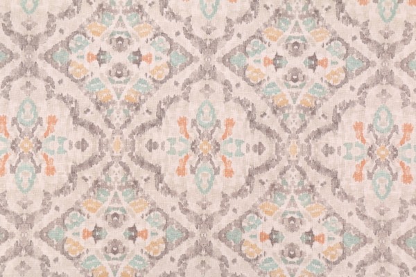 Kelly Ripa Seen & Heard Printed Cotton Drapery Fabric in Shell