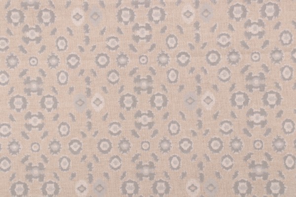 Lacefield Bohemia-Danish Linen Printed Cotton Blend Drapery Fabric in Titanium