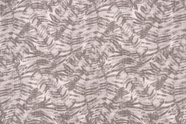 Lacefield Fern-Chatham White Printed Cotton Blend Drapery Fabric in Stone