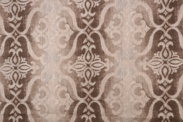 Stof France Giacomo Printed Linen Drapery Fabric in Beige