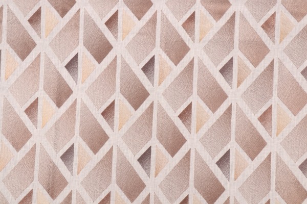 Valiant Fabrics Reza Embroidered Drapery Fabric in Natural