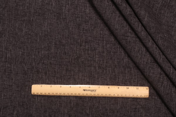 Richloom Tuskegee Woven High Performance Chenille Upholstery Fabric in Charcoal