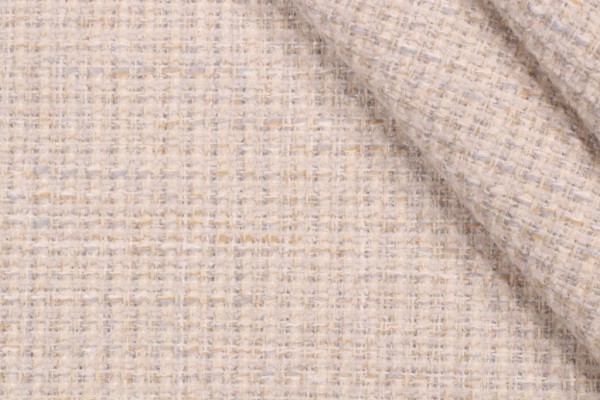 Golding District Woven Chenille Upholstery Fabric in Alabaster