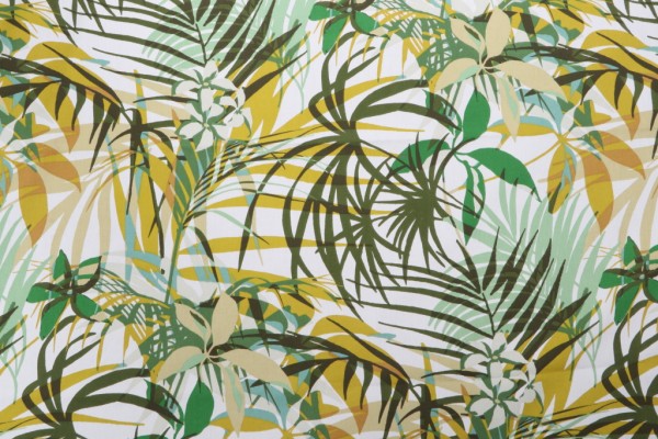 Click for 0.75 Yards Stof France Poerani Printed Cotton Drapery Fabric in Vert Stof France Poerani Printed Cotton Drapery Fabric in Vert
