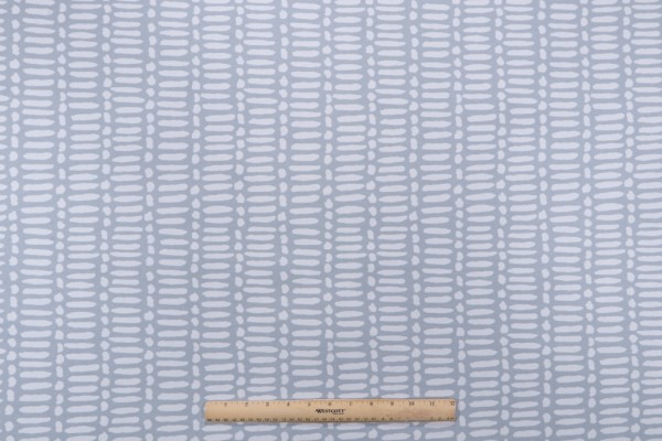 Premier Prints Deja Printed Polyester Outdoor Fabric in Belmont Blue