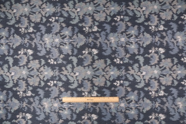 Robert Allen Fine Ikat RR BK Tapestry Upholstery Fabric in Lapis