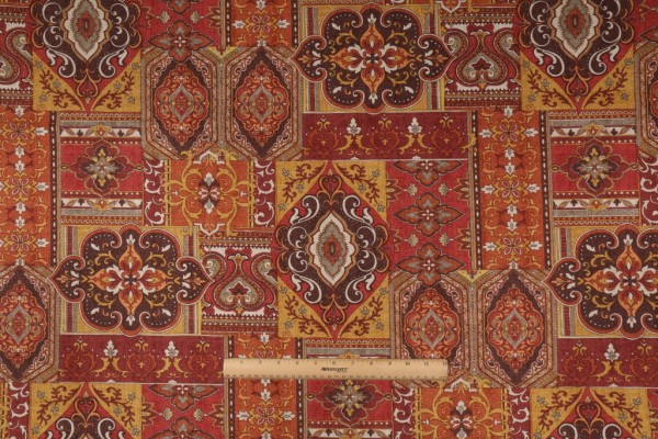 Covington Bosworth Printed Cotton Drapery Fabric in 738 Sunset