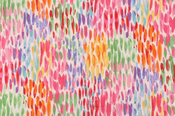 Kelly Ripe Home Make It Rain Printed Cotton Drapery Fabric in Fiesta
