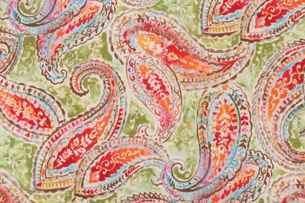 Kelly Ripa Home Bright & Lively Printed Cotton Drapery Fabric in Fiesta