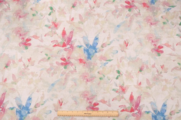 Click for 0.75 Yards Waverly Soft Focus Printed Cotton Drapery Fabric in Bloom Waverly Soft Focus Printed Cotton Drapery Fabric in Bloom