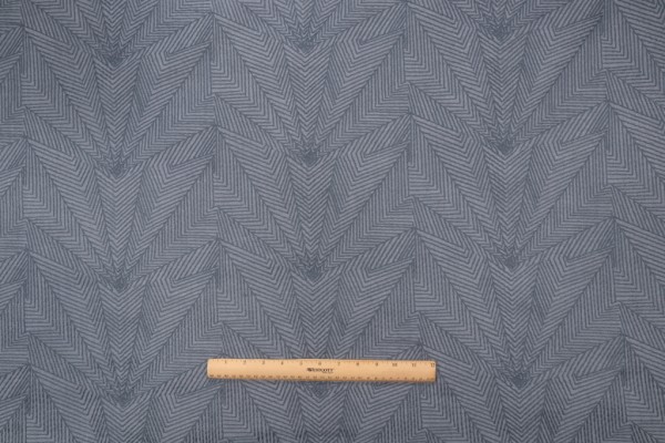 PK Lifestyles To The Point Emb Woven Embroidered Drapery Fabric in Indigo