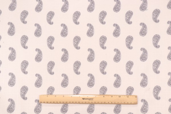PK Lifestyles Simple Stamp Performance Plus Printed Polyester Drapery Fabric in Charcoal