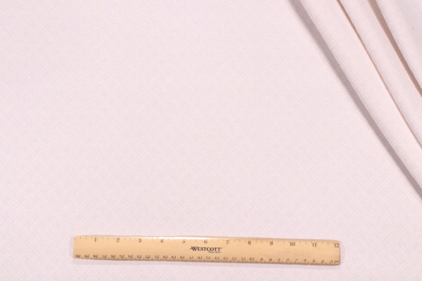 PK Lifestyles Fretwork Woven Upholstery Fabric in Cream