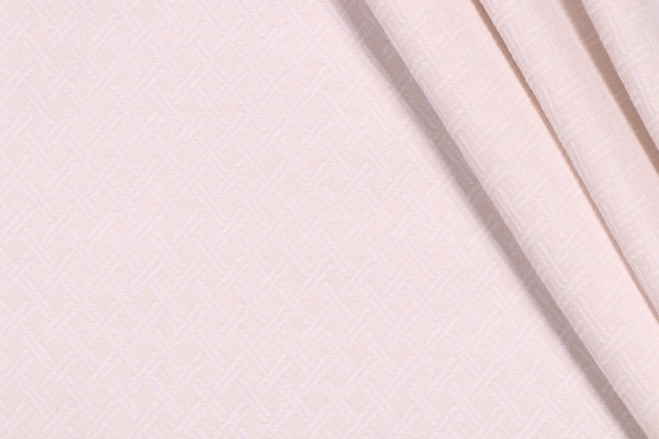 PK Lifestyles Fretwork Woven Upholstery Fabric in Cream