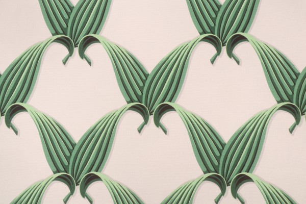 Novogratz Ombre Palm Printed Cotton Drapery Fabric in Verdigris