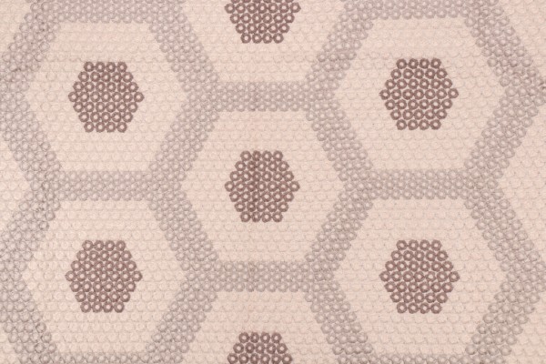 Valiant Fabrics Prism Embroidered Drapery Fabric in Natural