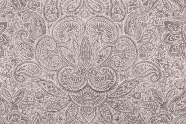 Stof France Pendjab Printed Drapery Fabric in Gris