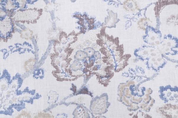 Click for 0.88 Yards Braemore Renato/Cir Printed Linen Blend Drapery Fabric in Blueberry Braemore Renato/Cir Printed Linen Blend Drapery Fabric in Blueberry