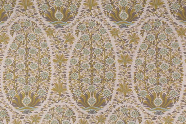 Covington Antoinette Printed Cotton Drapery Fabric in 220 Seagrass