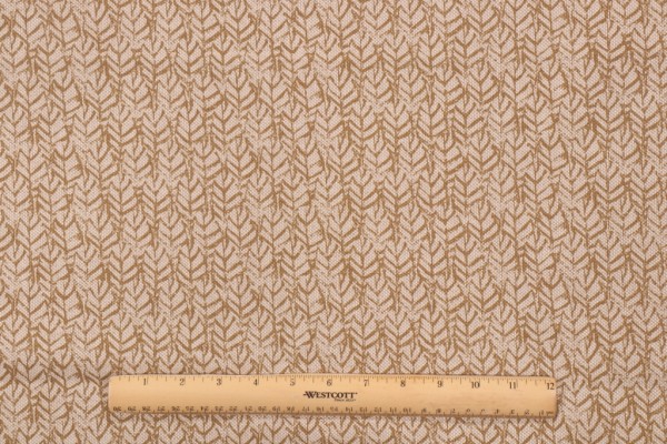 Lacefield Palma-Heavy Basket Printed Cotton Blend Drapery Fabric in Ochre