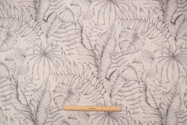 Stof Fabrics Vaiana Printed Drapery Fabric in Gris