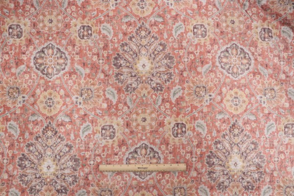 Click for 0.88 Yards P Kaufmann Shanaya Printed Chenille Decorator Fabric in Tangerine P Kaufmann Shanaya Printed Chenille Decorator Fabric in Tangerine