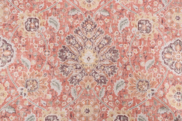 Click for 0.88 Yards P Kaufmann Shanaya Printed Chenille Decorator Fabric in Tangerine P Kaufmann Shanaya Printed Chenille Decorator Fabric in Tangerine