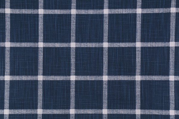 Premier Prints Abbot-Slub Canvas Printed Cotton Drapery Fabric in Italian Denim
