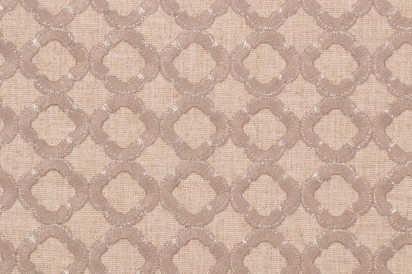 Kaufmann Ornate Embroidered Drapery Fabric in Titanium