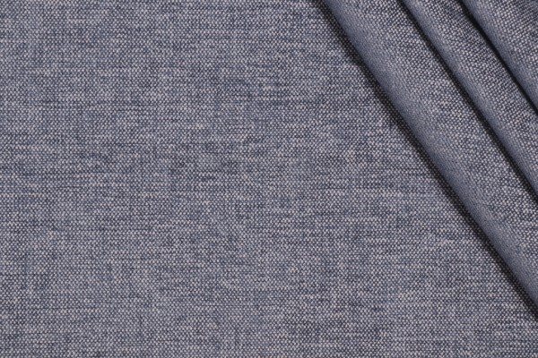 Richloom Ewan Woven Chenille Upholstery Fabric in Denim