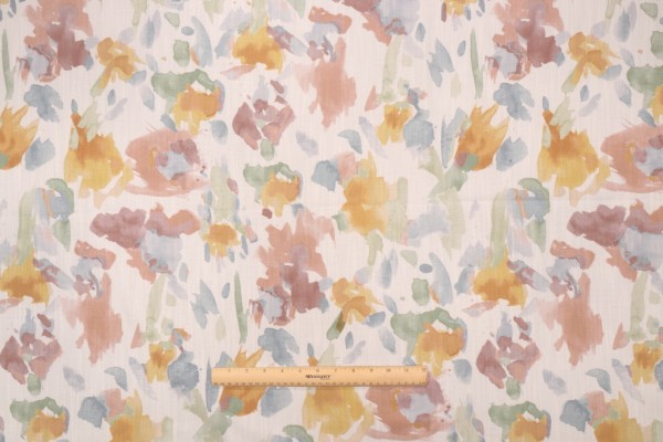 Richloom Roxanne Printed Polyester Drapery Fabric in Oasis