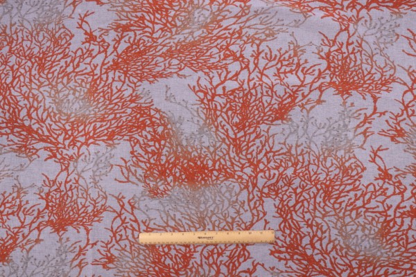Stof France Mystery Printed Sheer Drapery Fabric in Mystery