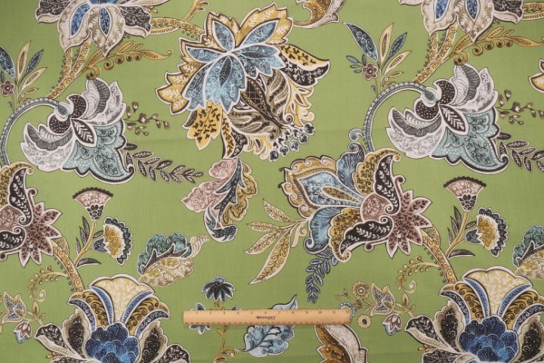 Hamilton Lyons Printed Cotton Drapery Fabric in Apple