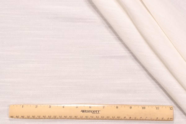 Kaufmann Bellino Woven Drapery Fabric in Chalk