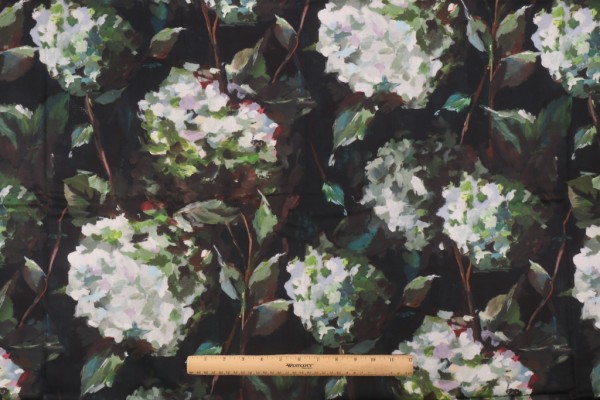 Stof France Selina Printed Cotton Drapery Fabric in Canard