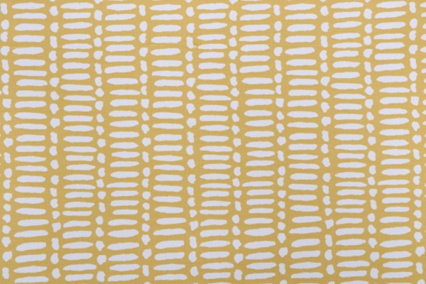 Premier Prints Deja Printed Polyester Outdoor Fabric in Spice Yellow