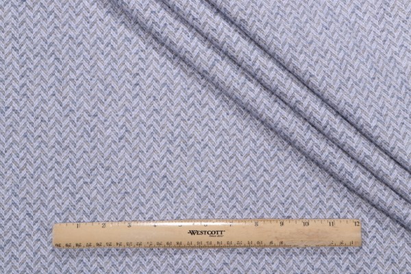 Golding Decatur Woven Chenille Upholstery Fabric in Chambray