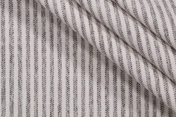 Bruno Stripe Woven Upholstery Fabric in Pewter