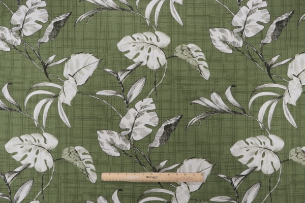 Magnolia Home Havana Printed Cotton Drapery Fabric in Palm