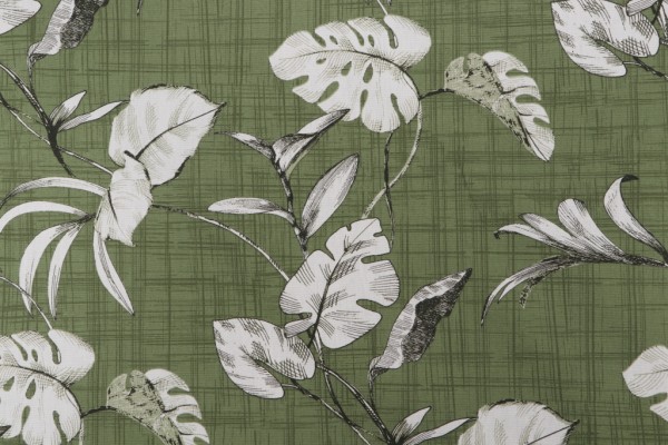 Magnolia Home Havana Printed Cotton Drapery Fabric in Palm