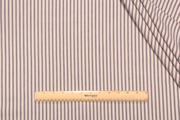 Click for 0.63 Yards Covington Woven Ticking Decorator Fabric in 55-Navy Covington Woven Ticking Decorator Fabric in 55-Navy