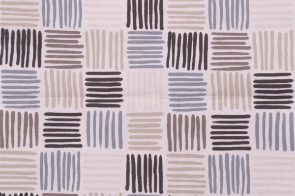 Covington Ernie Printed Cotton Drapery Fabric in 98-Wallstreet